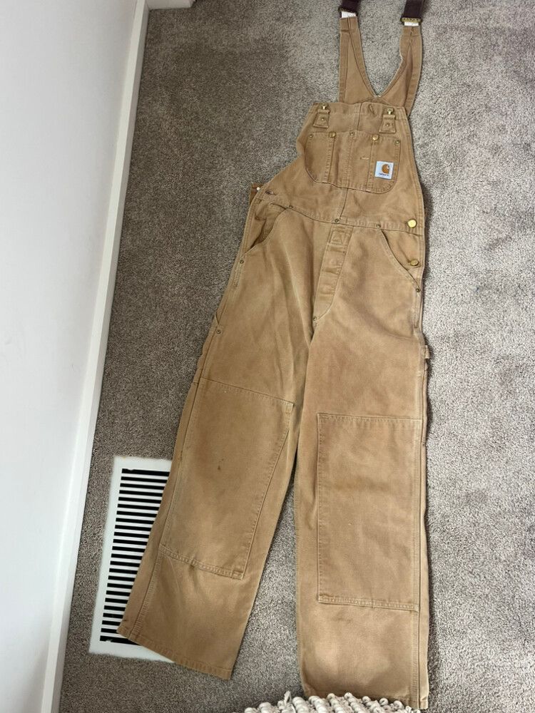 Carhartt Brown Bib Overalls