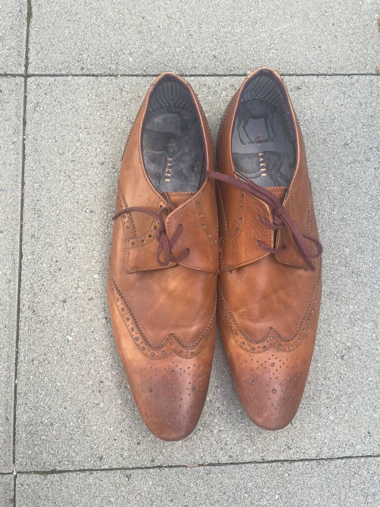 Ted Baker Brown Leather Brogues Size EU 44