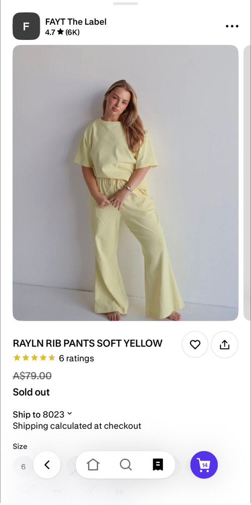 FAYT The Label Rayln Rib Pants