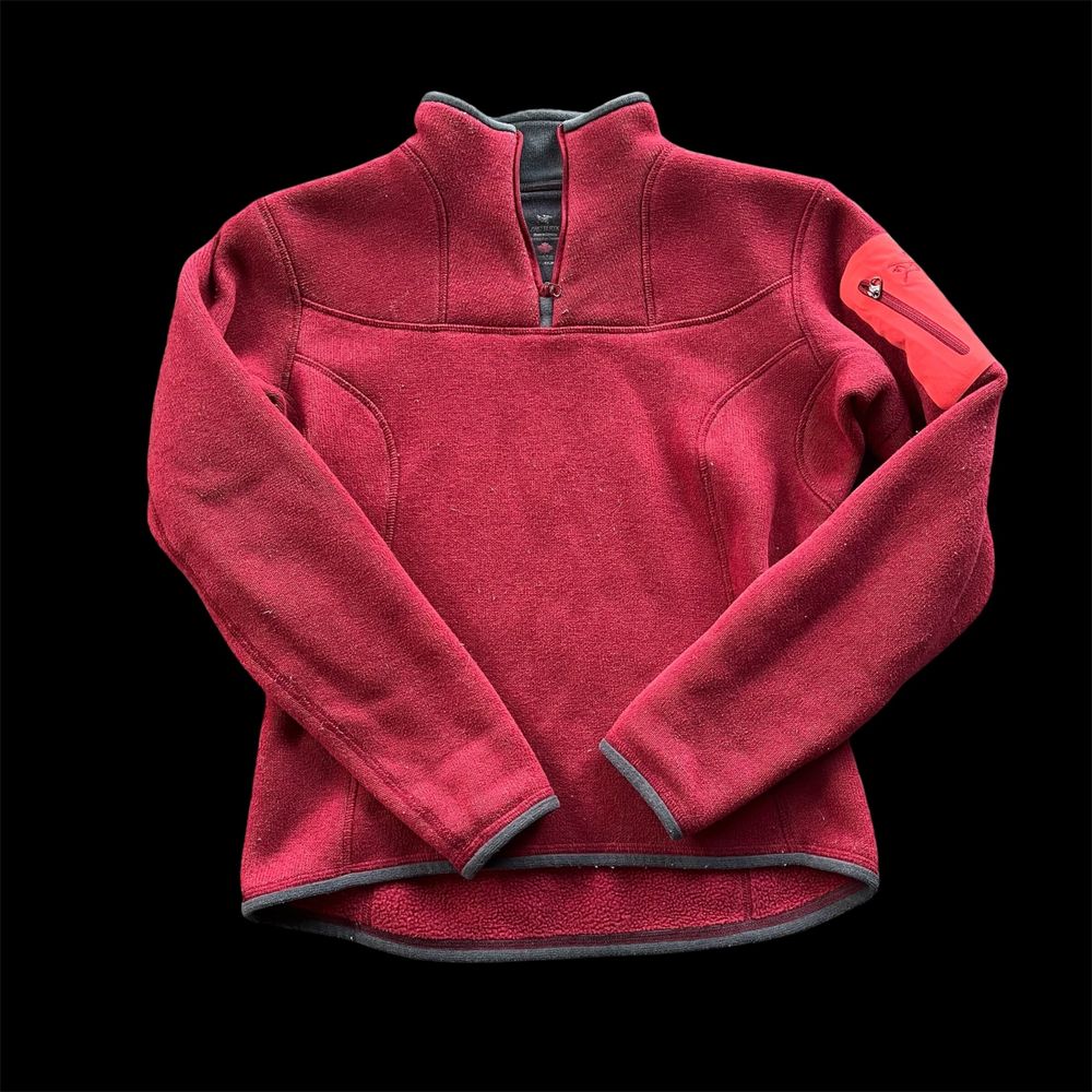 Arc'teryx Red Fleece Half-Zip Pullover
