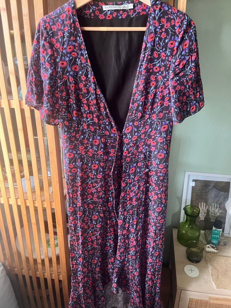 Hansen & Gretel Wrap Midi Dress Size 1
