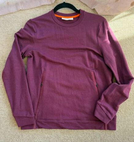Icebreaker Purple Crew Neck Sweater