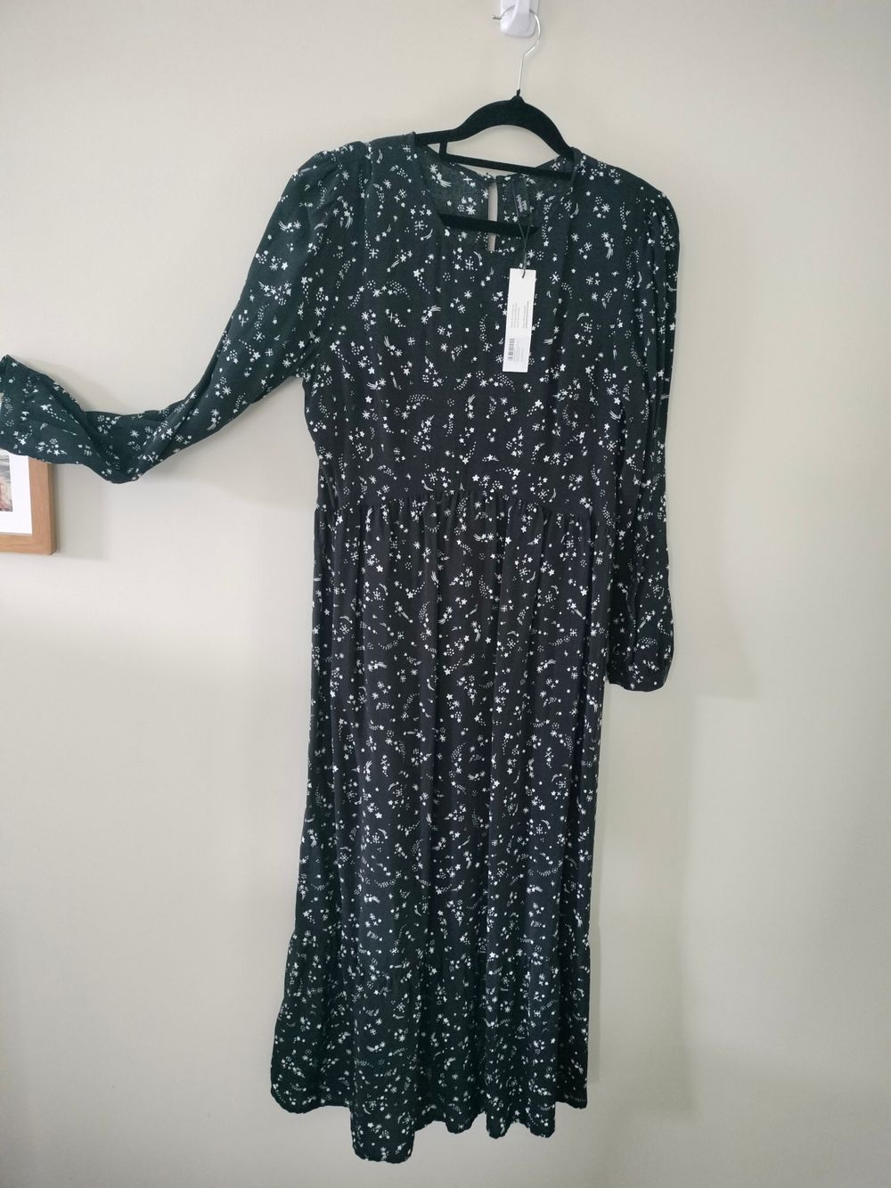 Nobody's Child maxi black and white star dress