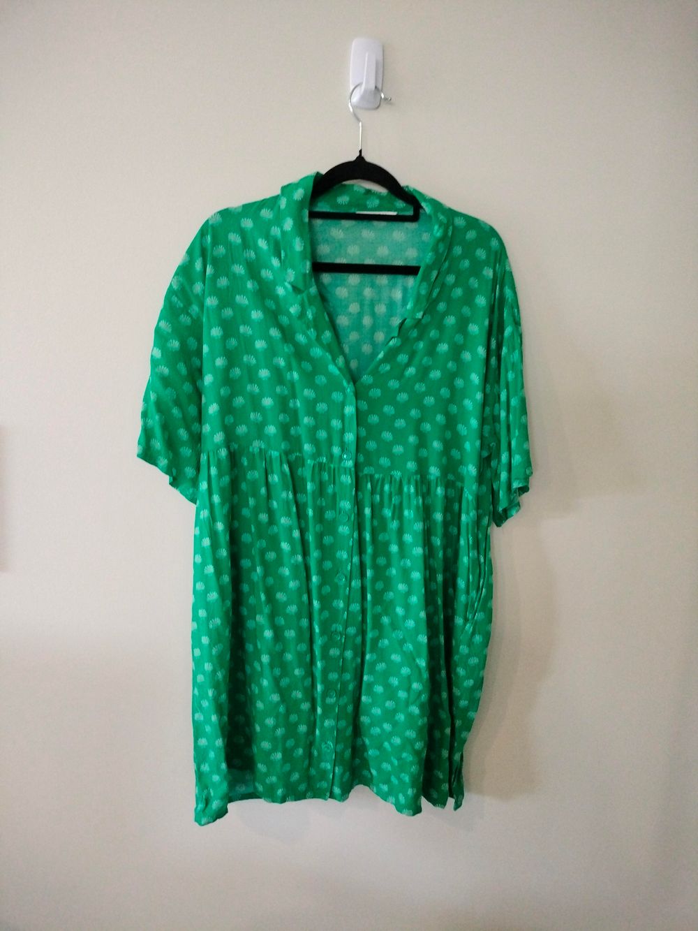 Monki smock style shirt dress. Mini, Size L