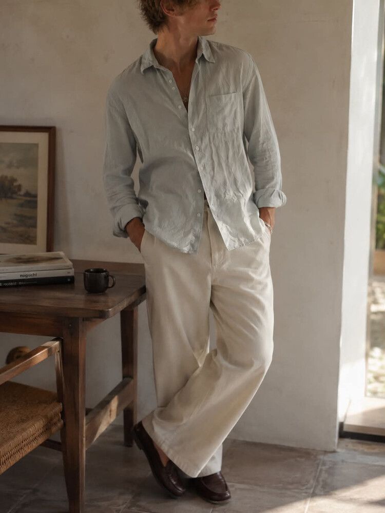 H&M Linen Blend Shirt – Size XS