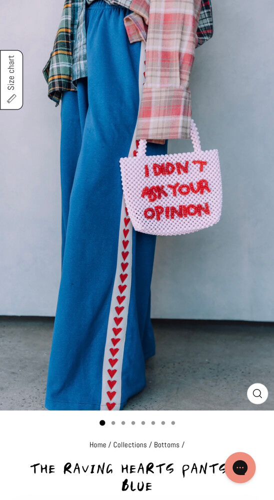 Sabbi Raving Hearts Blue Pants