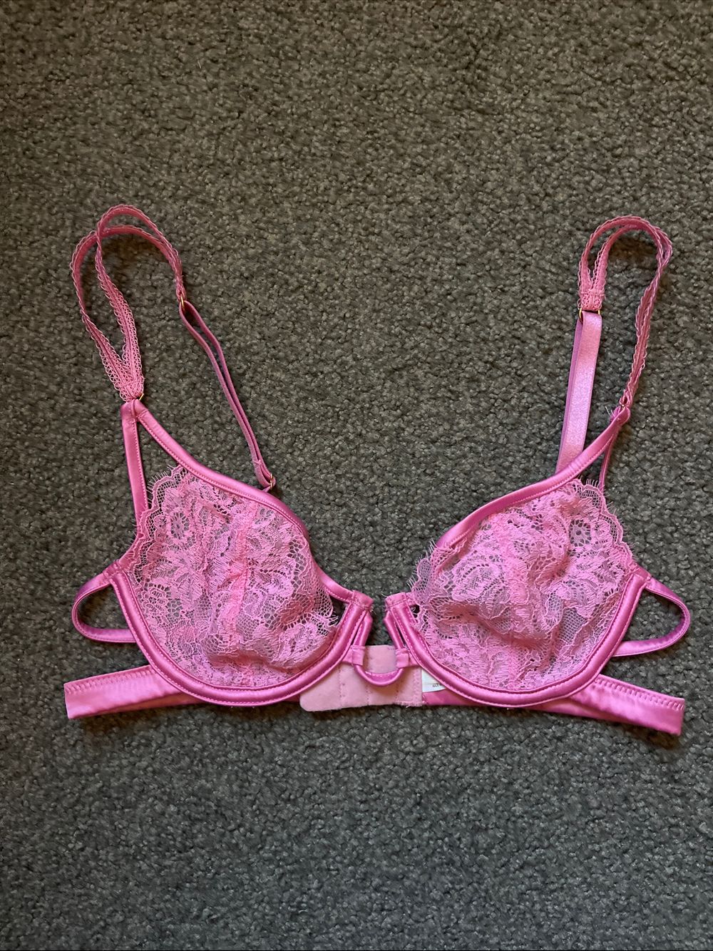 Pleasure state pink lace bra