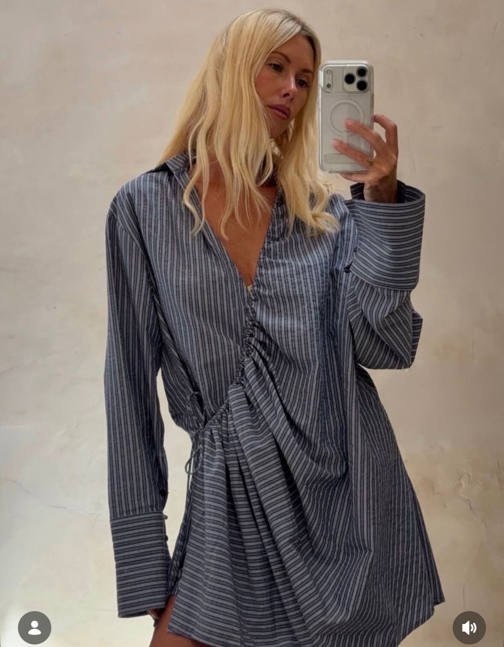 ELCE Blue wrap Dress