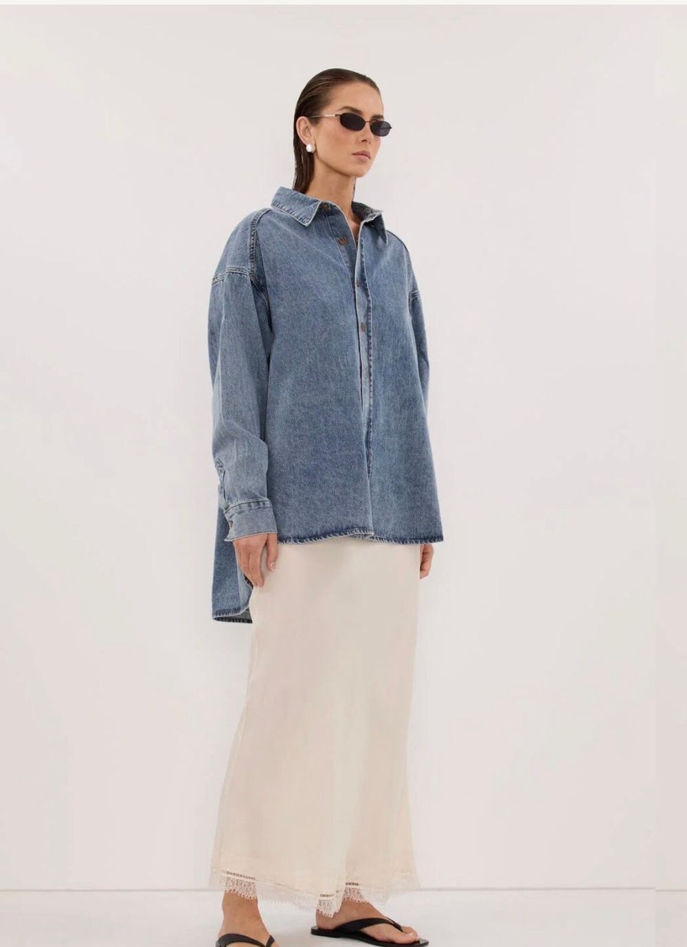 DISSH washed black Denim Shirt