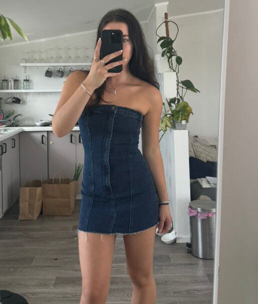 insight denim dress Insight + Vienna Sleeveless Denim Dress