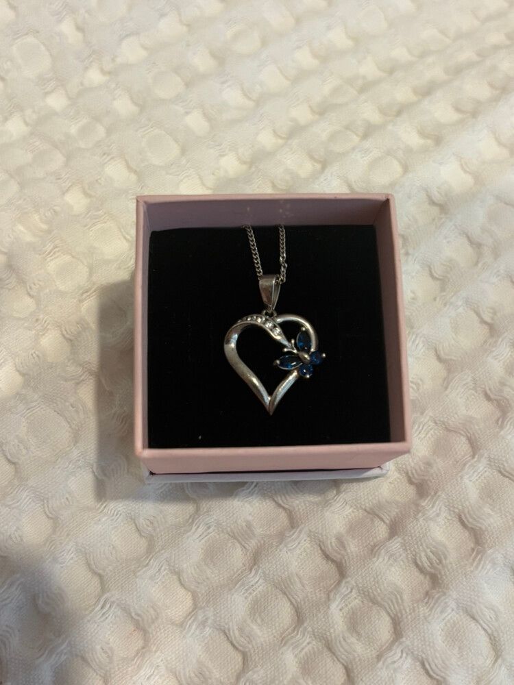 silver butterfly necklace