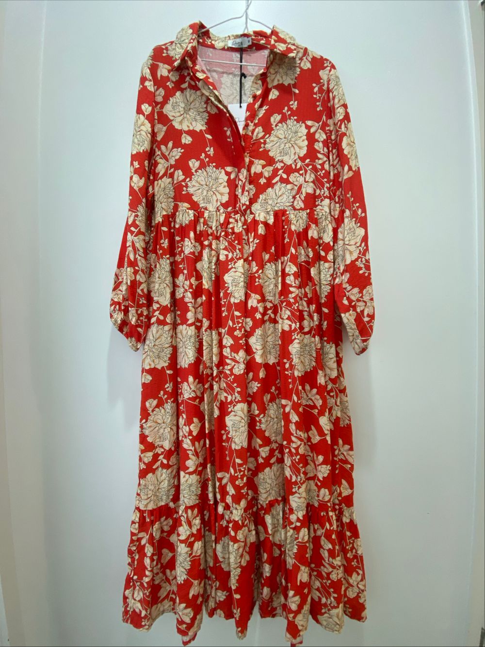 Drama The Label Red Floral Florence Dress