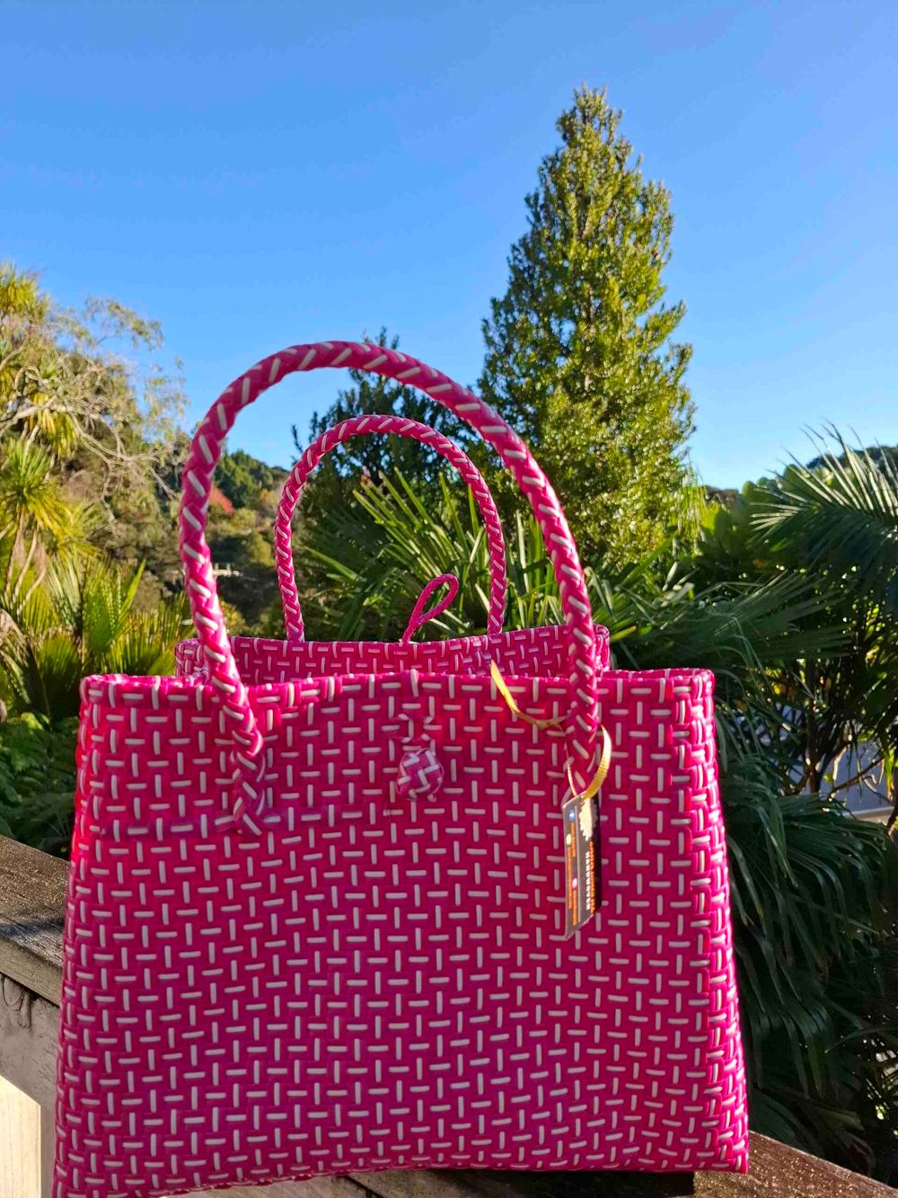 XL Handwoven Tote Bag (low-height)