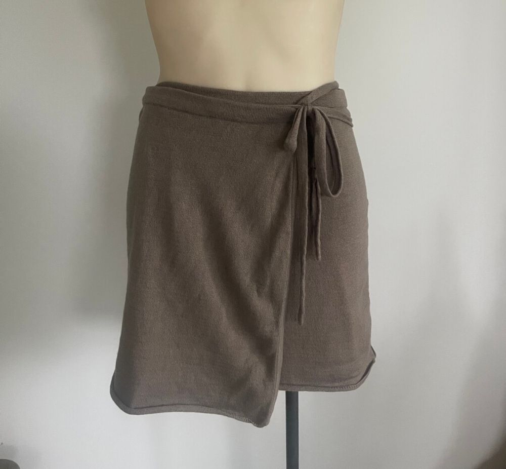 Cotton & Cashmere Wrap Skirt By WIKKI