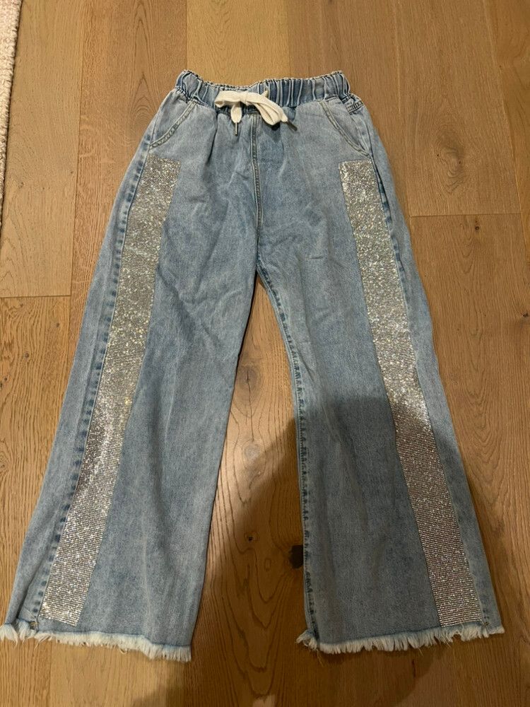 Sparkly Midi Jeans