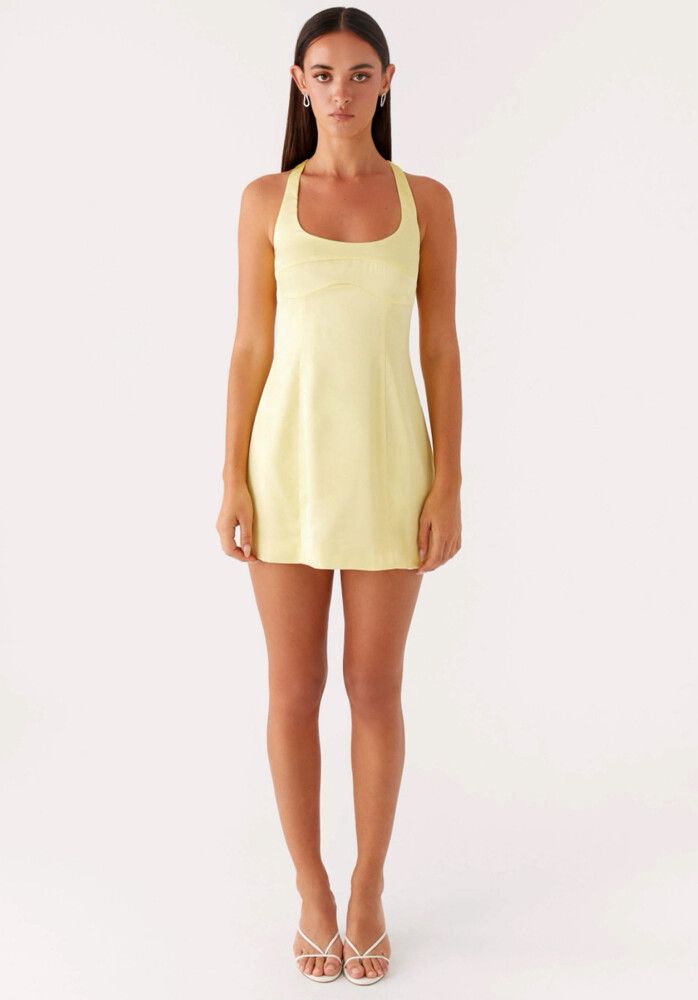 knee length dresses for ladies Birdie Halterneck Mini Dress main image 1