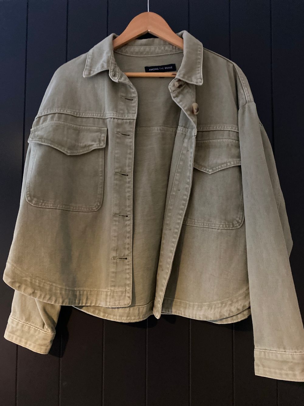 Among The Brave Khaki Denim Jacket