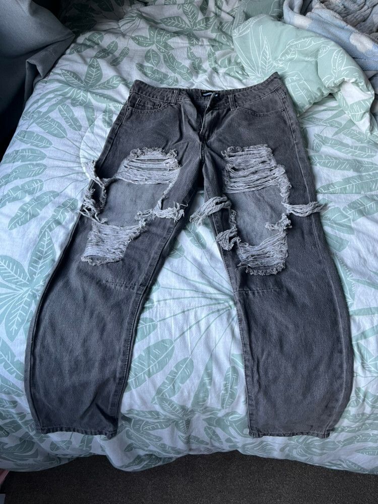 Momokrom Grey Ripped Jeans