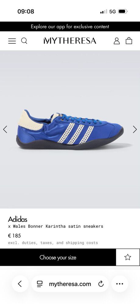 Adidas X Wales Bonner Karintha Satin Sneakers