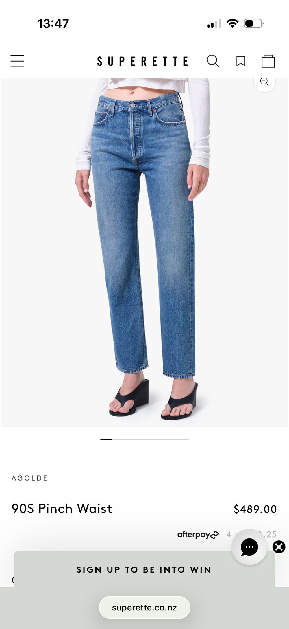 Agole 90’s Pinch Waist Jeans
