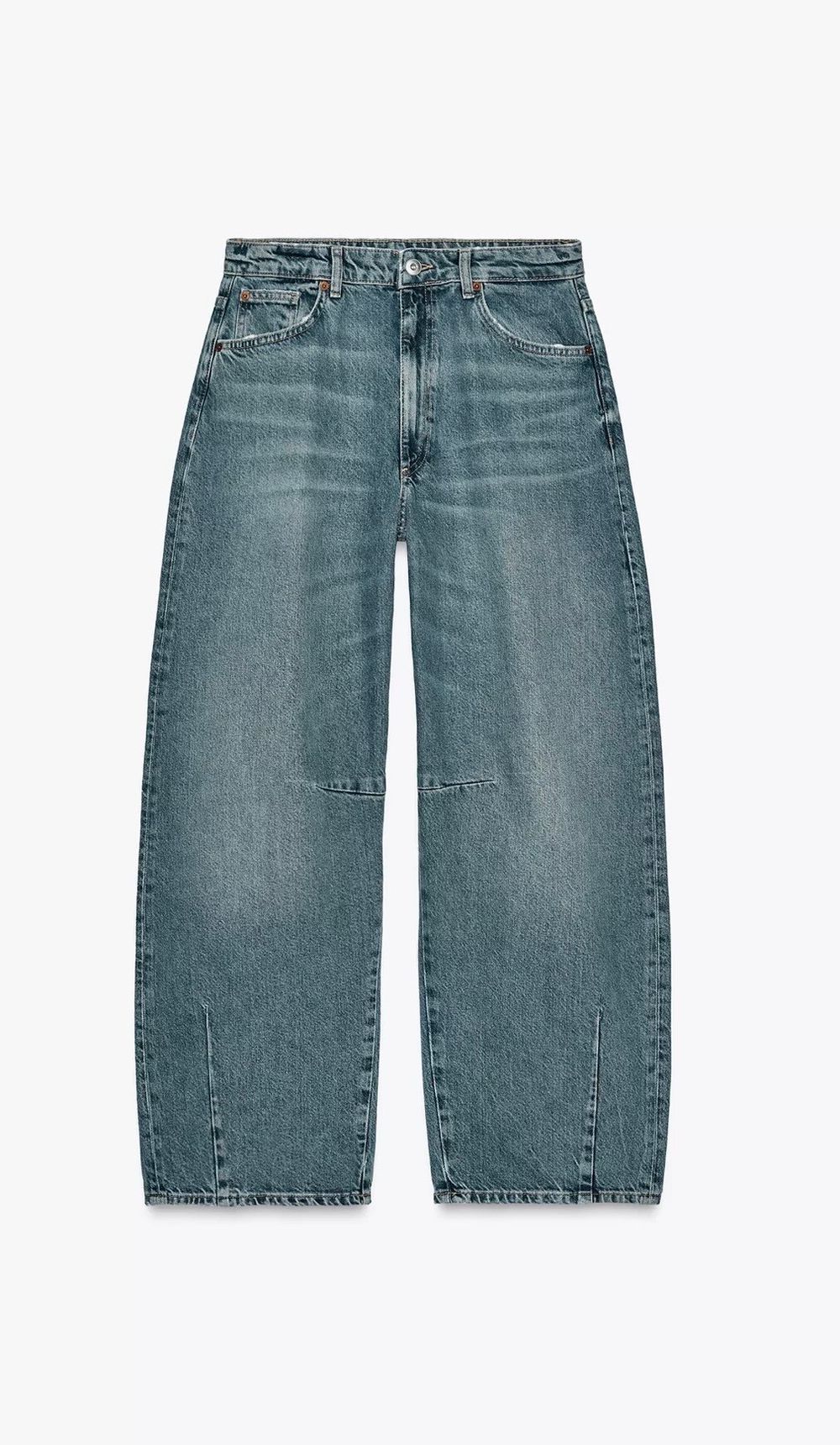 Mid rise baggy baloon jeans- Zara