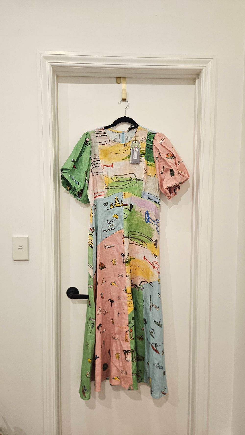 BNWT Alemais pastel jet midi dress