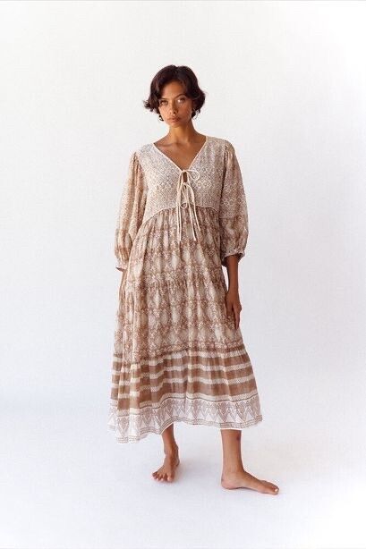 Daughters of India Cotton Midi Dress