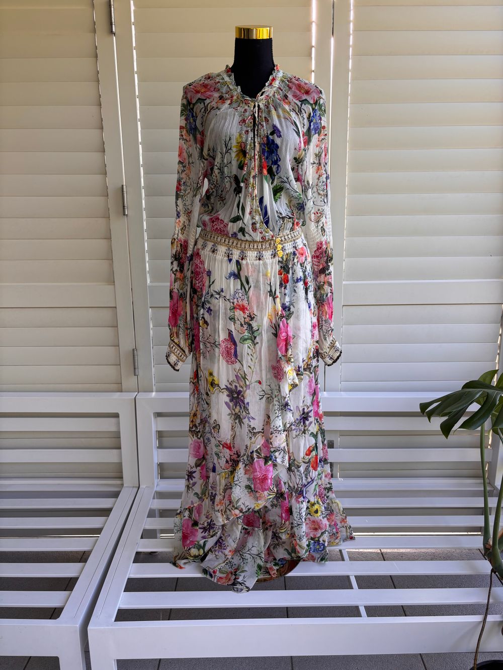 Camilla Floral Silk Maxi Wrap Dress