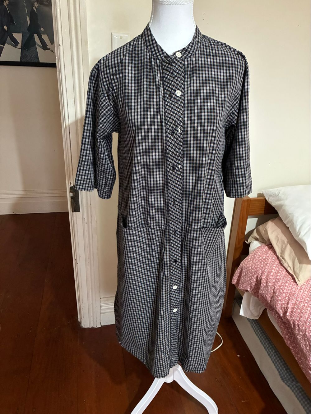 Toast Black And White Check Shirt Dress