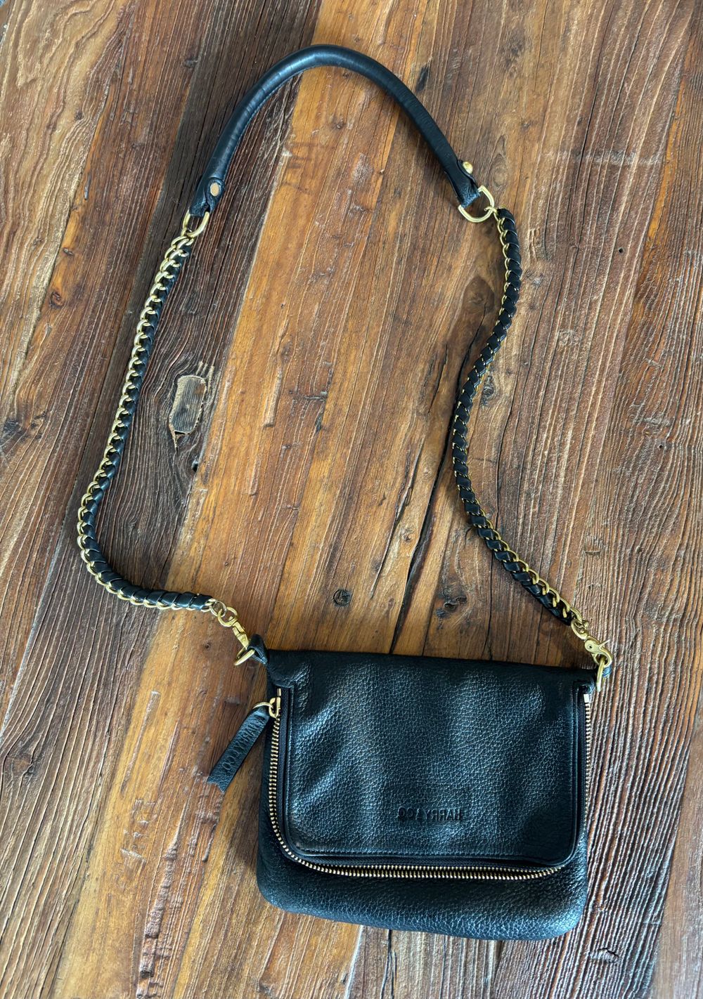 Harry & Co Black Leather Crossbody Bag