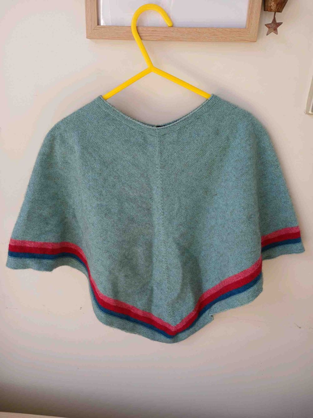 Nativeworld Possum Blue Knit Poncho