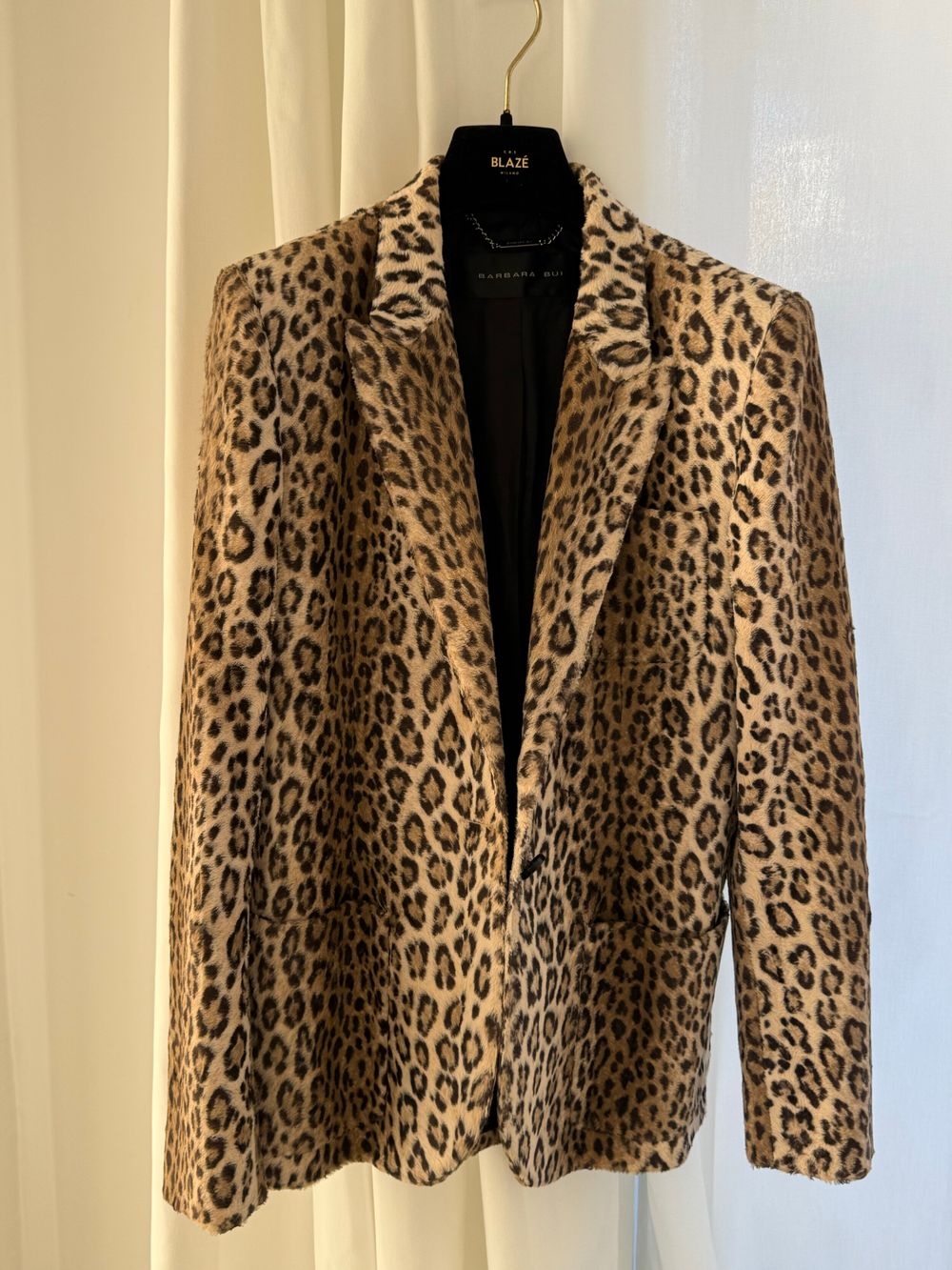 Barbara Bui Leopard Print Tailored Blazer – Size 42