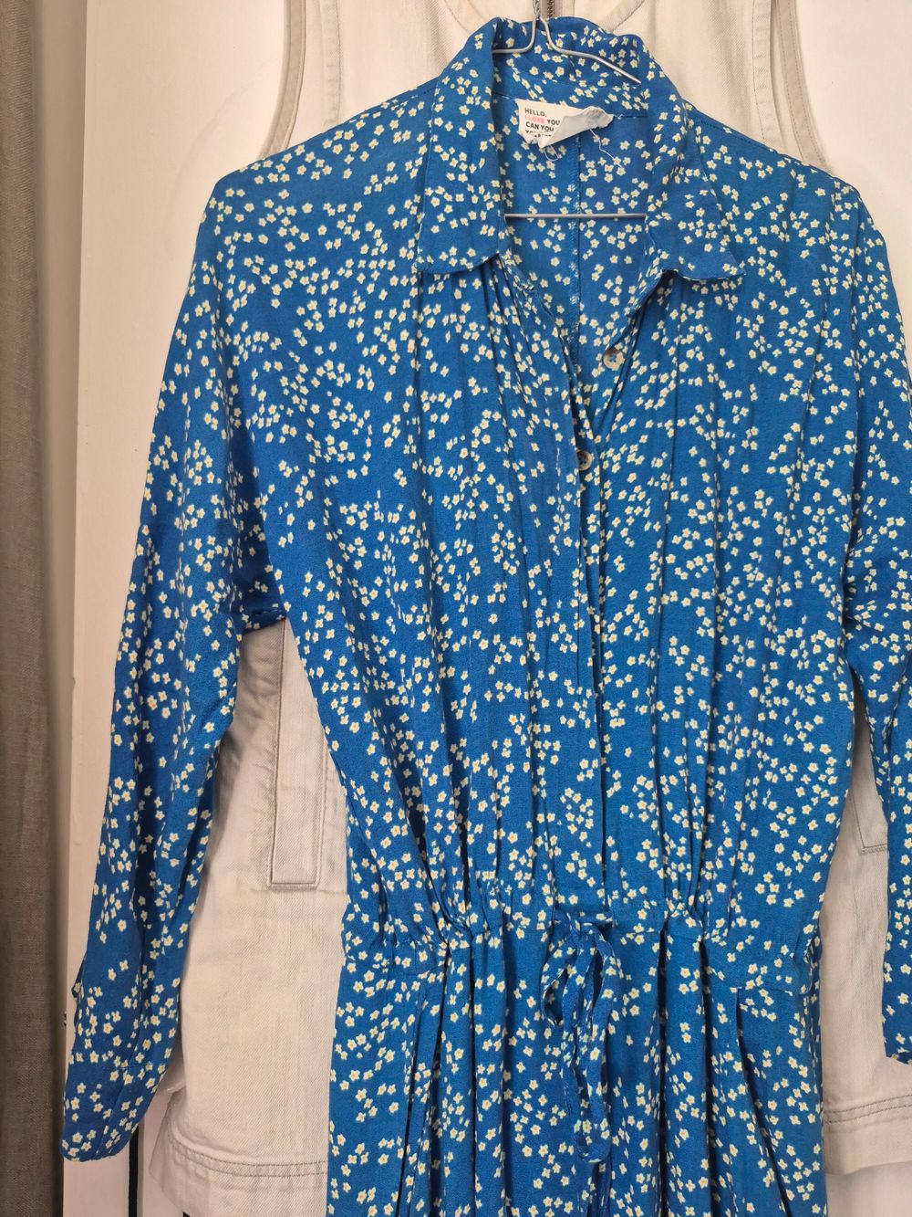 Leon & Harper - Blue Floral Jumpsuit "hello i love you won't you tell me your name"