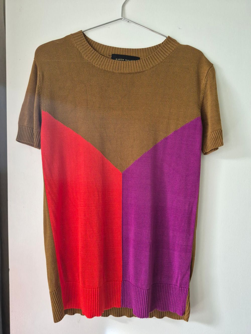 Karen Walker Geo Block Knit Top