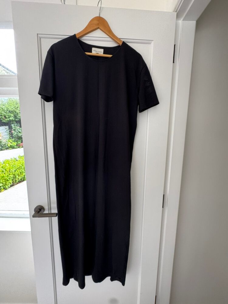 Loulou Studio Black T-Shirt Dress