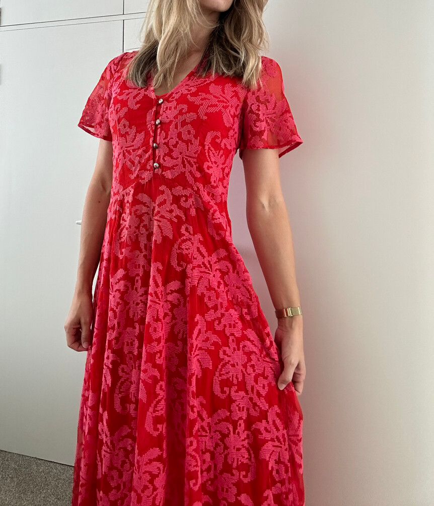 knee length dresses for ladies Kate Sylvester Benita Fringed Mini Dress – ROSSELLINI + SHINE main image 0