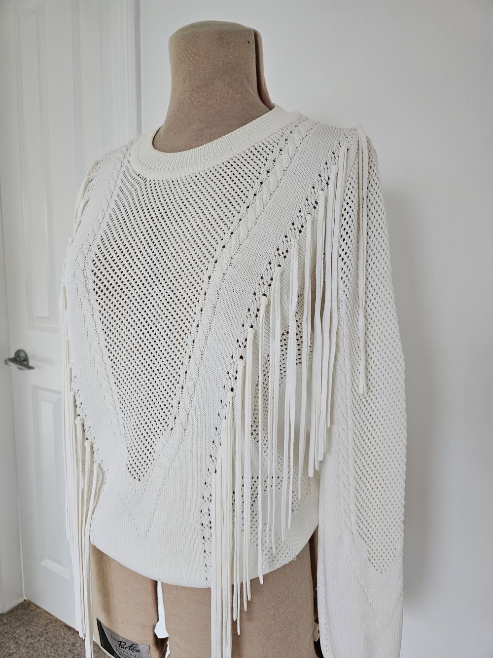 French Connection Western Fringed Jumper