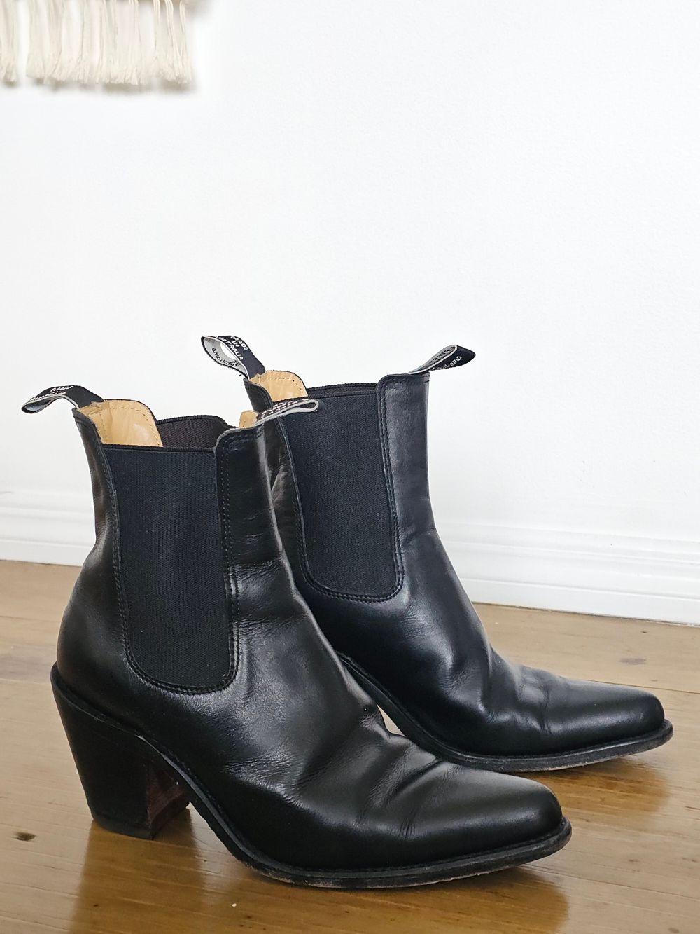R.M. Williams Maya - Black Heeled 'Modern Western' Boots