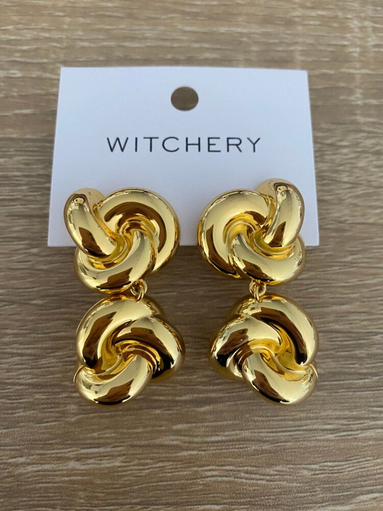 Witchery Gold Wren Drop Earrings