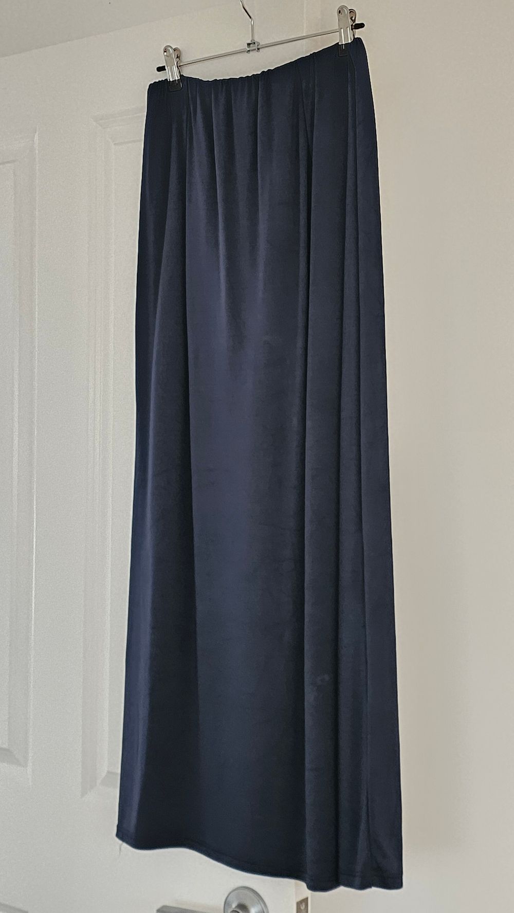 Slinky Dark Navy Blue Maxi Skirt