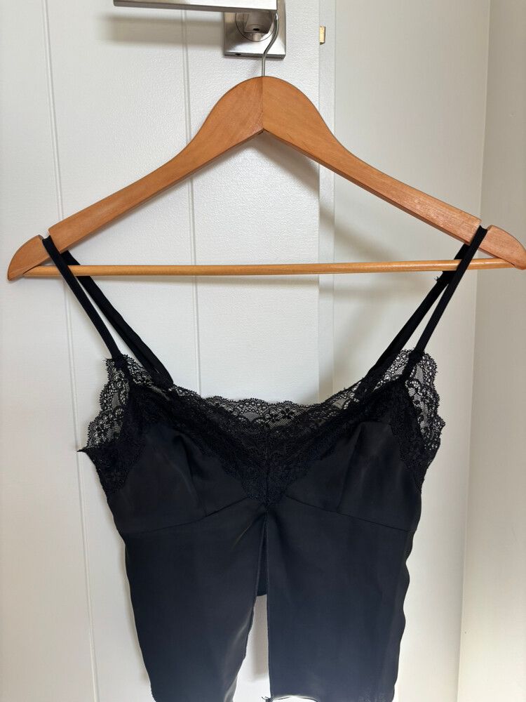 Ava & Ever Black Lace Trim Camisole