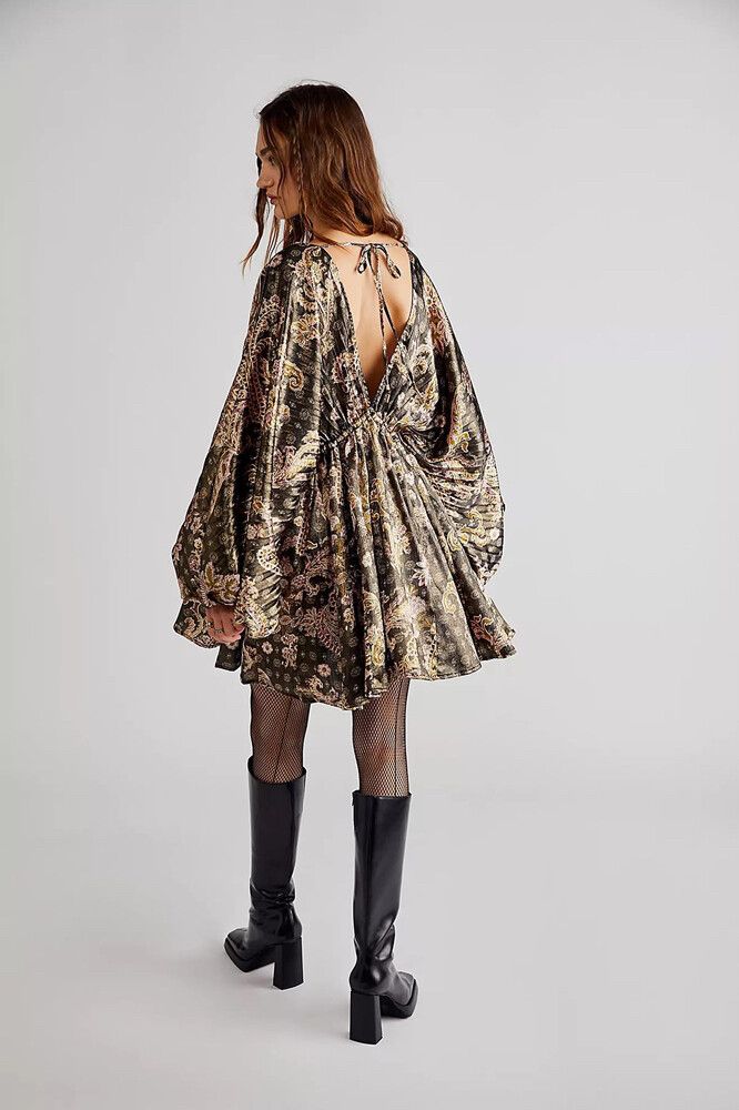 knee length dresses for ladies Free People Printed Arzel Mini