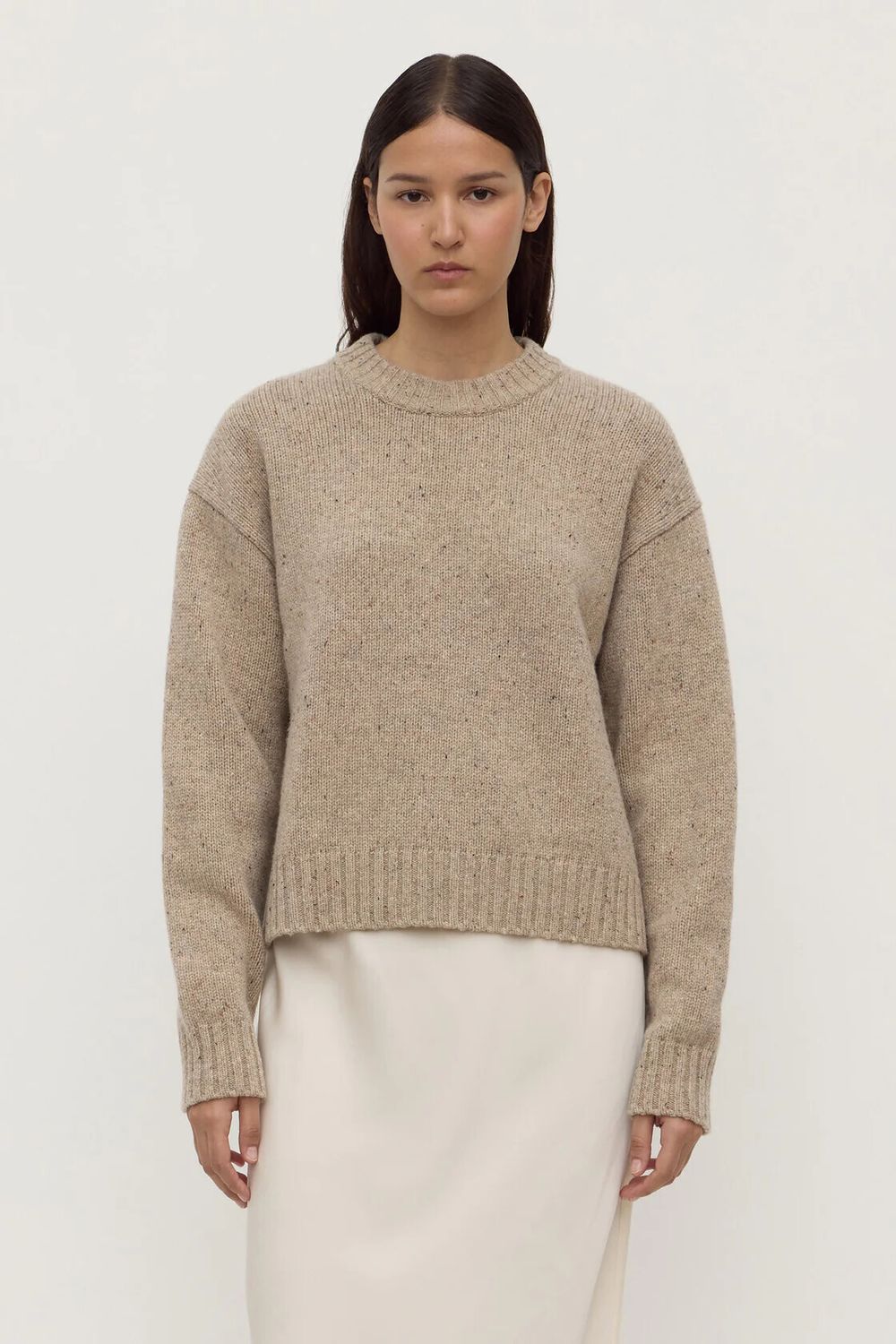 Assembly Label Beige Speckled Knit Jumper