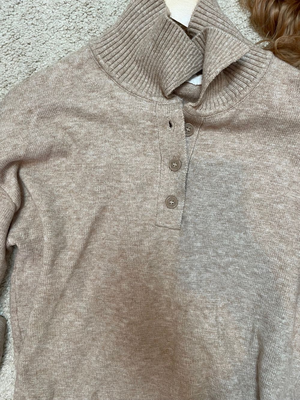 Glassons Beige Knit Polo Jumper