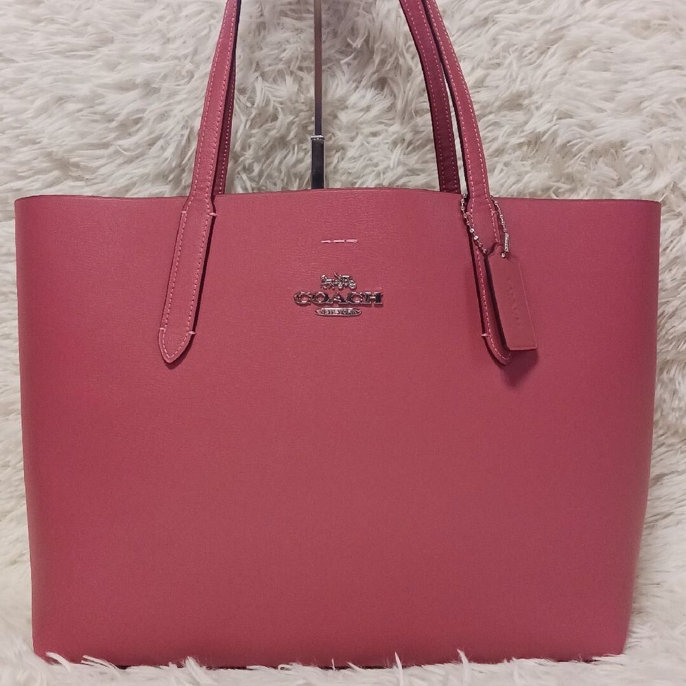 Coach Avenue Leather Tote F31535 | Pink | Excellent | Japan Authenticated