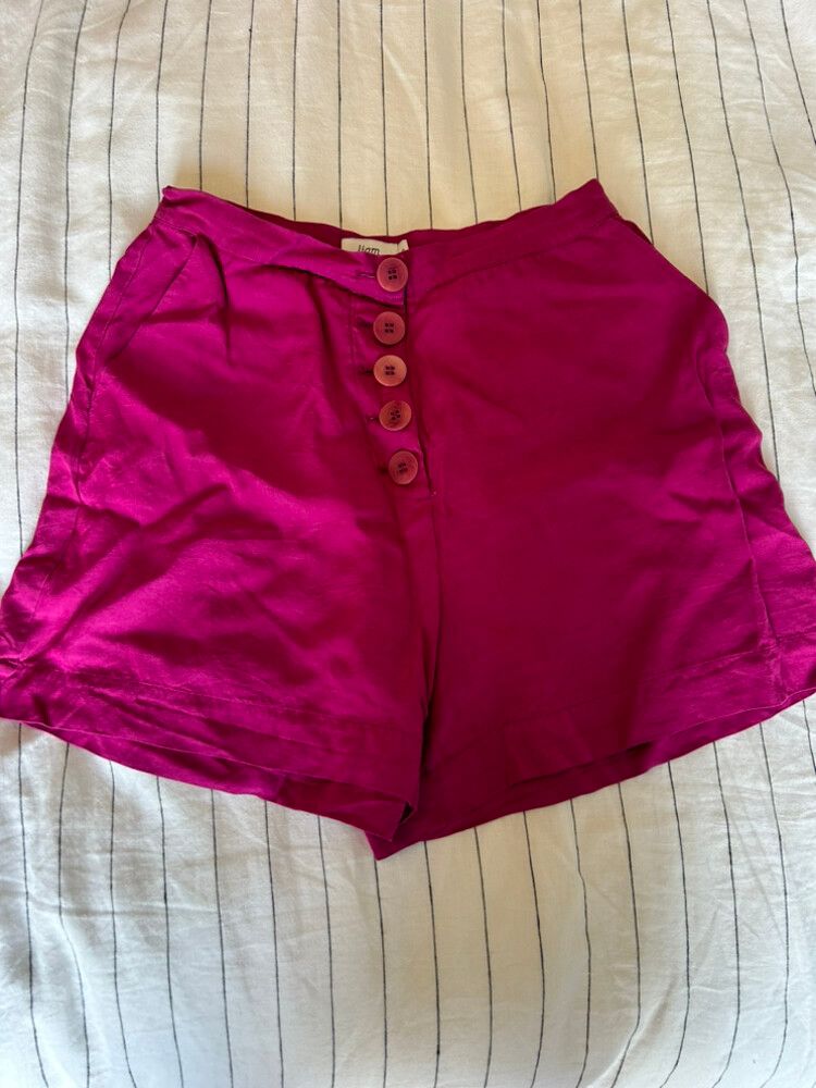 Ruby High Waisted Pink Shorts
