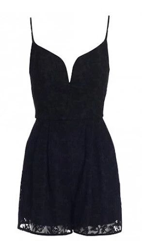 ZIMMERMANN 'Backbeat 'Playsuit Black Playsuit/ Romper Size 1/AUS 8-10) RRP $395