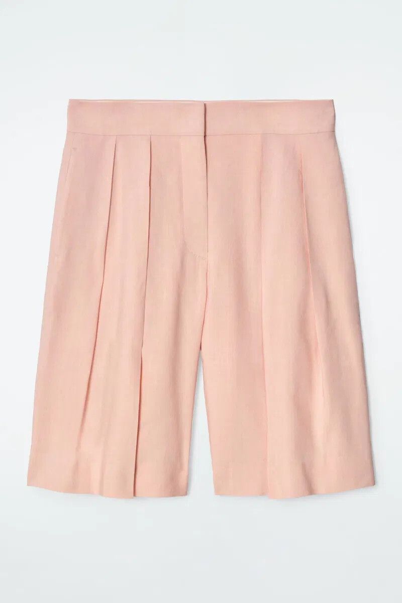 COS Flax Linen Pale Pink/Apricot Knee Length Dress Shirts BNWT Size AU16 RRP$159