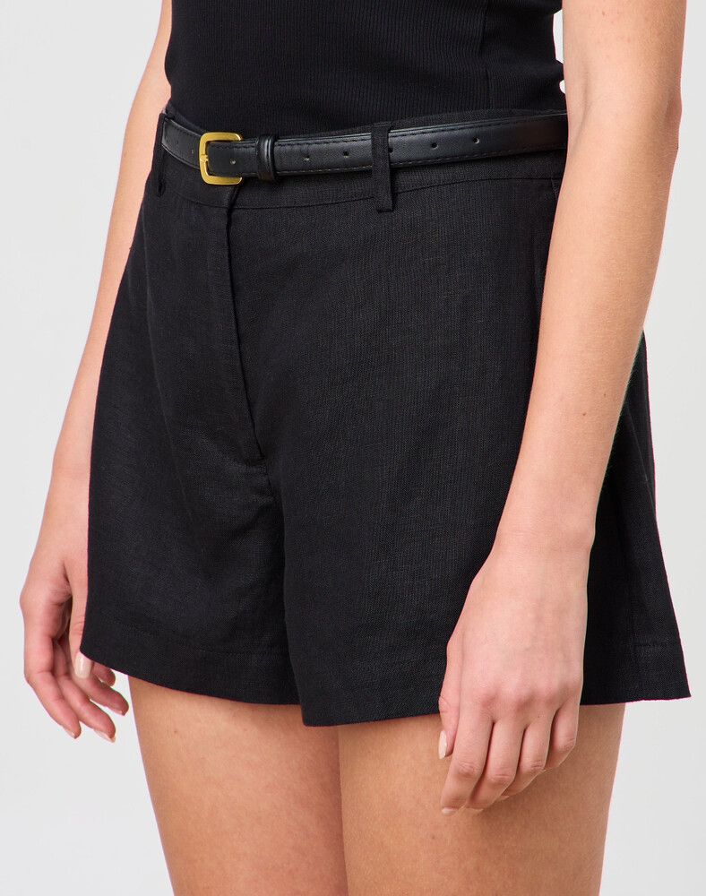 BNWT Black Linen Shorts