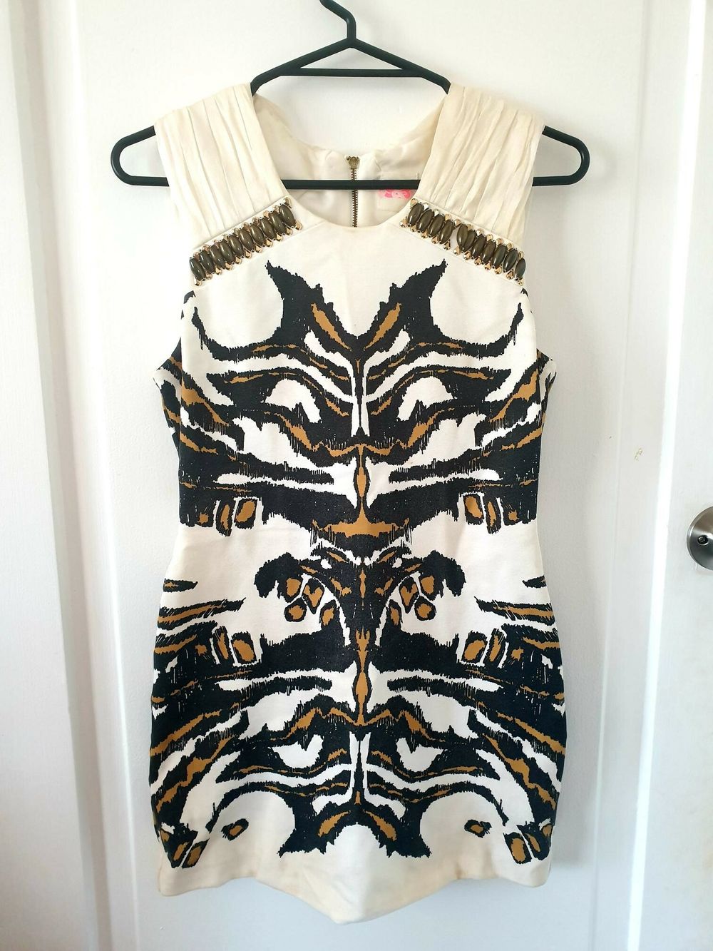 sass & bide - sass and bide white & gold dress on Designer Wardrobe
